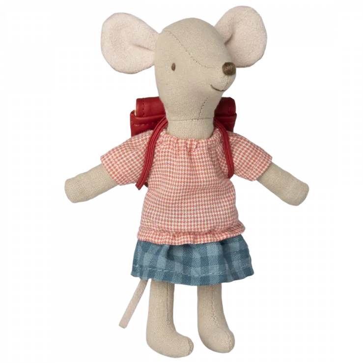 2023 Maileg Big Sister Mouse Clothes and Bag - Red
