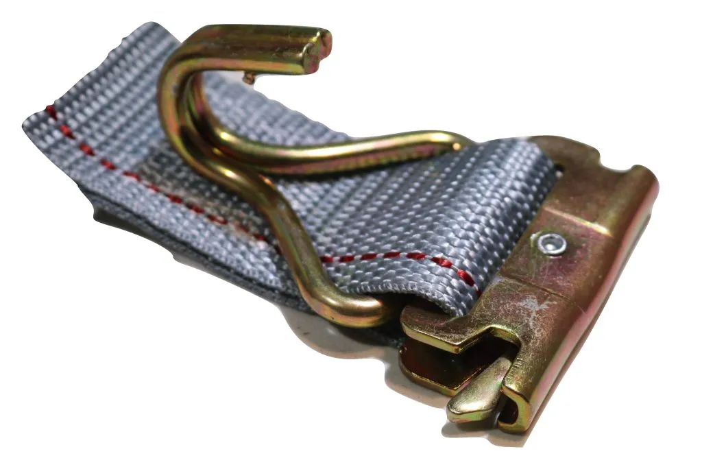 2" x 16 Ft Van Ratchet Straps Logistic E-Track w/ Spring E Fittings & Wire J Hooks | 2 PACK