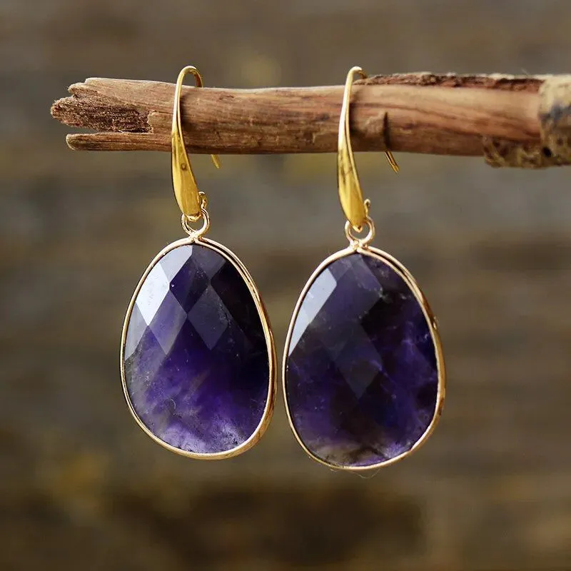 Amethysts Dangling Earrings