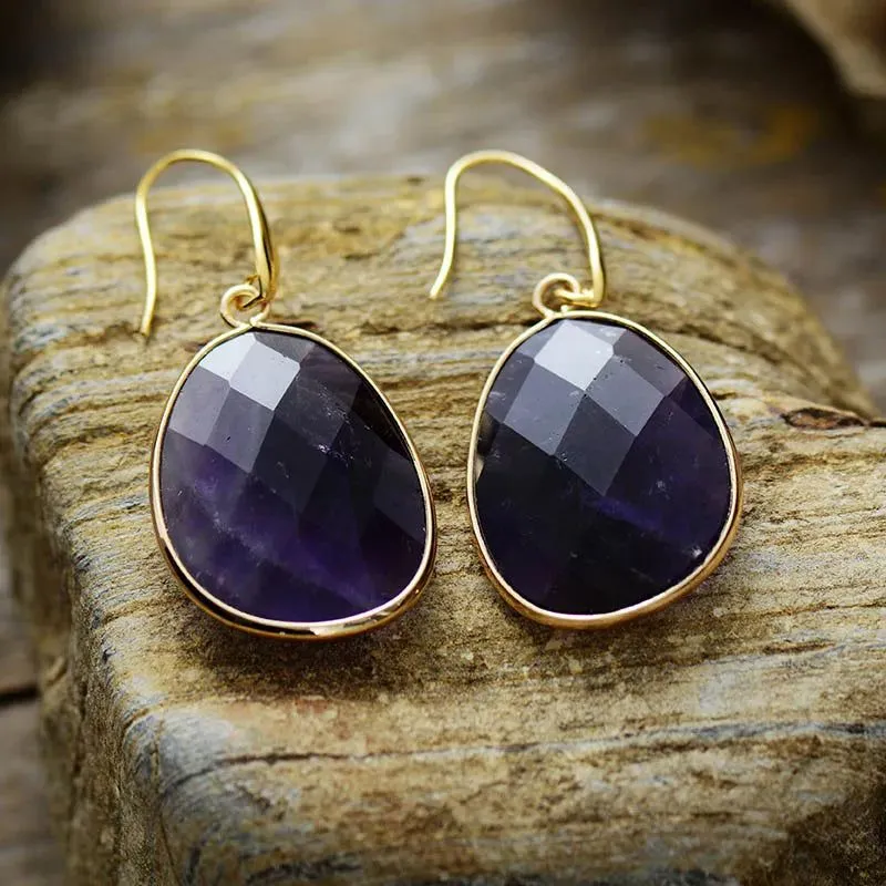 Amethysts Dangling Earrings