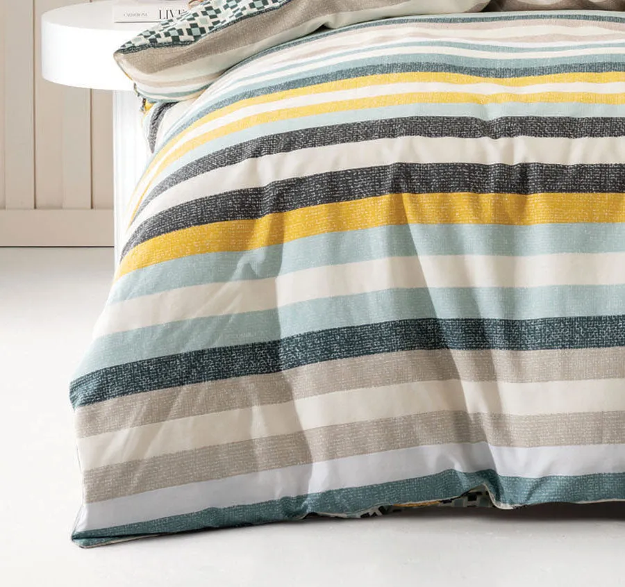 Anker Quilt Cover Set Range Petrol