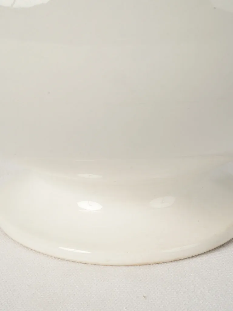 Antique French White Lidded Tureen - Sarreguemines 11¾"