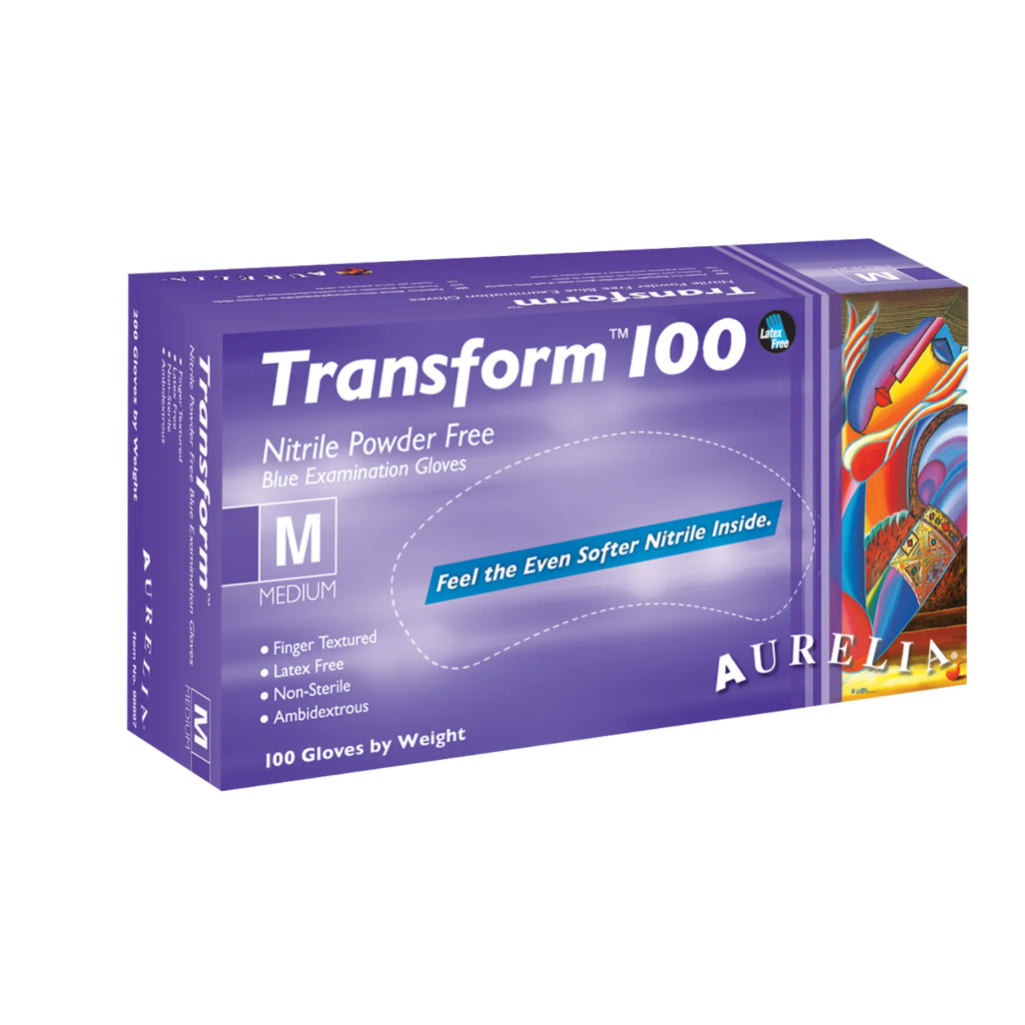 Aurelia Transform 100 Nitrile Powder Free Examination Gloves 9889
