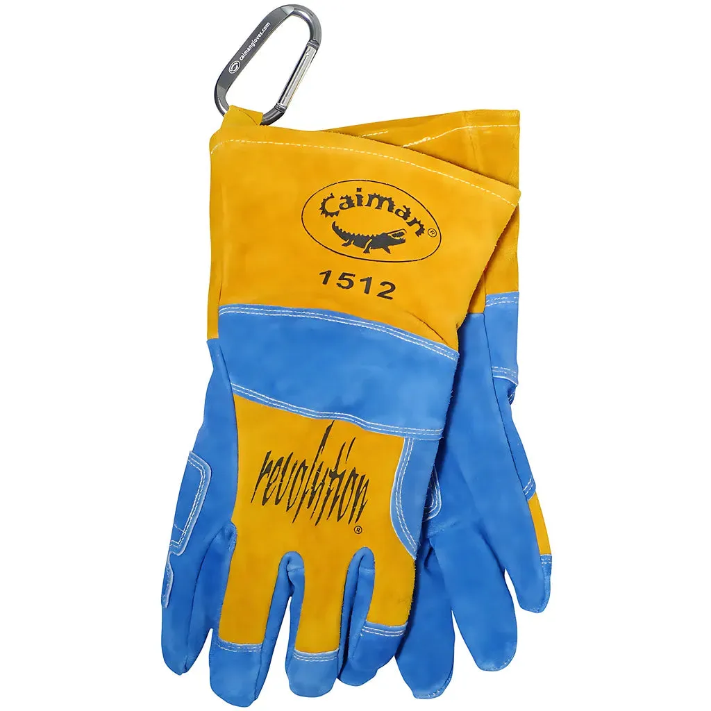 Caiman 1512 Premium Split Cowhide MIG/Stick Welder's Glove with Wool Lining
