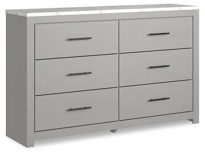Cottonburg Queen Panel Bed with Dresser and 2 Nightstands