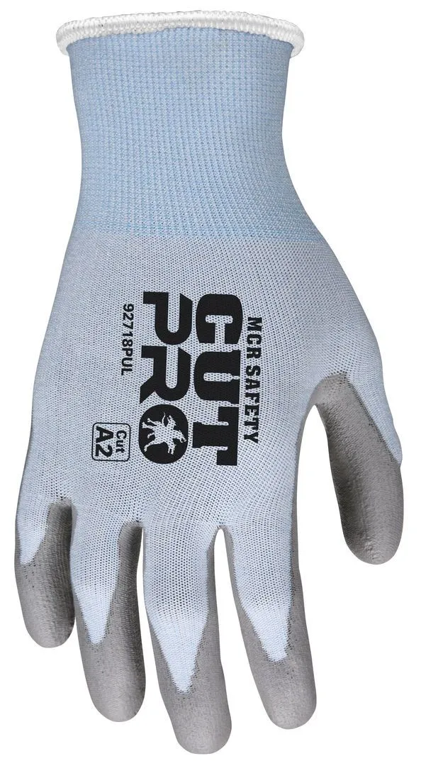 Cut Pro,18ga,Blue HPPE, Gray PU XS