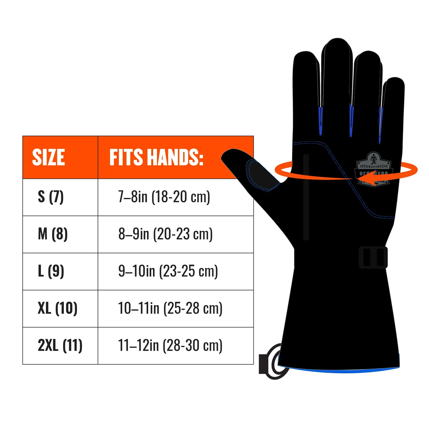 Ergodyne ProFlex 825WP Thermal Waterproof Winter Work Gloves - Black
