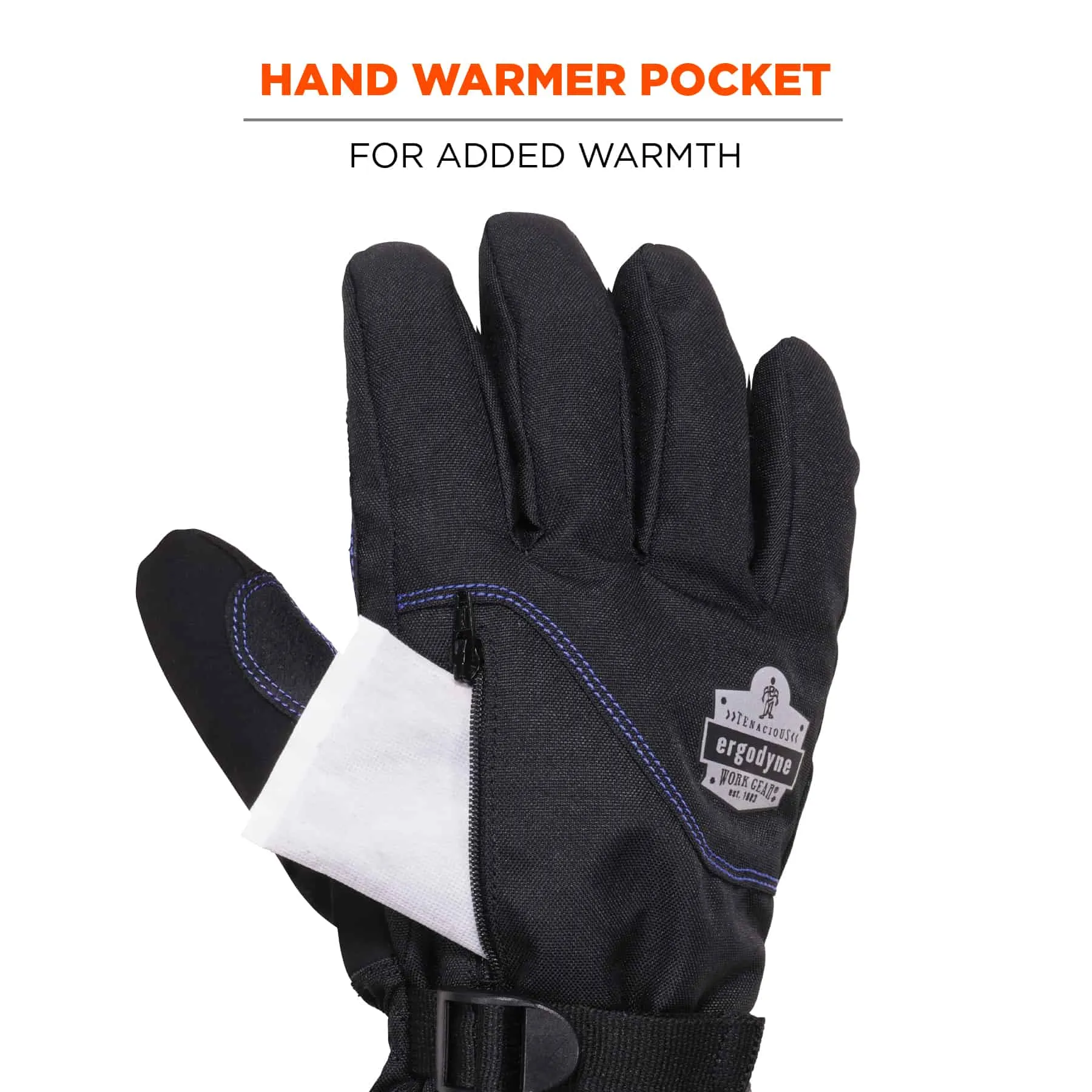 Ergodyne ProFlex 825WP Thermal Waterproof Winter Work Gloves - Black