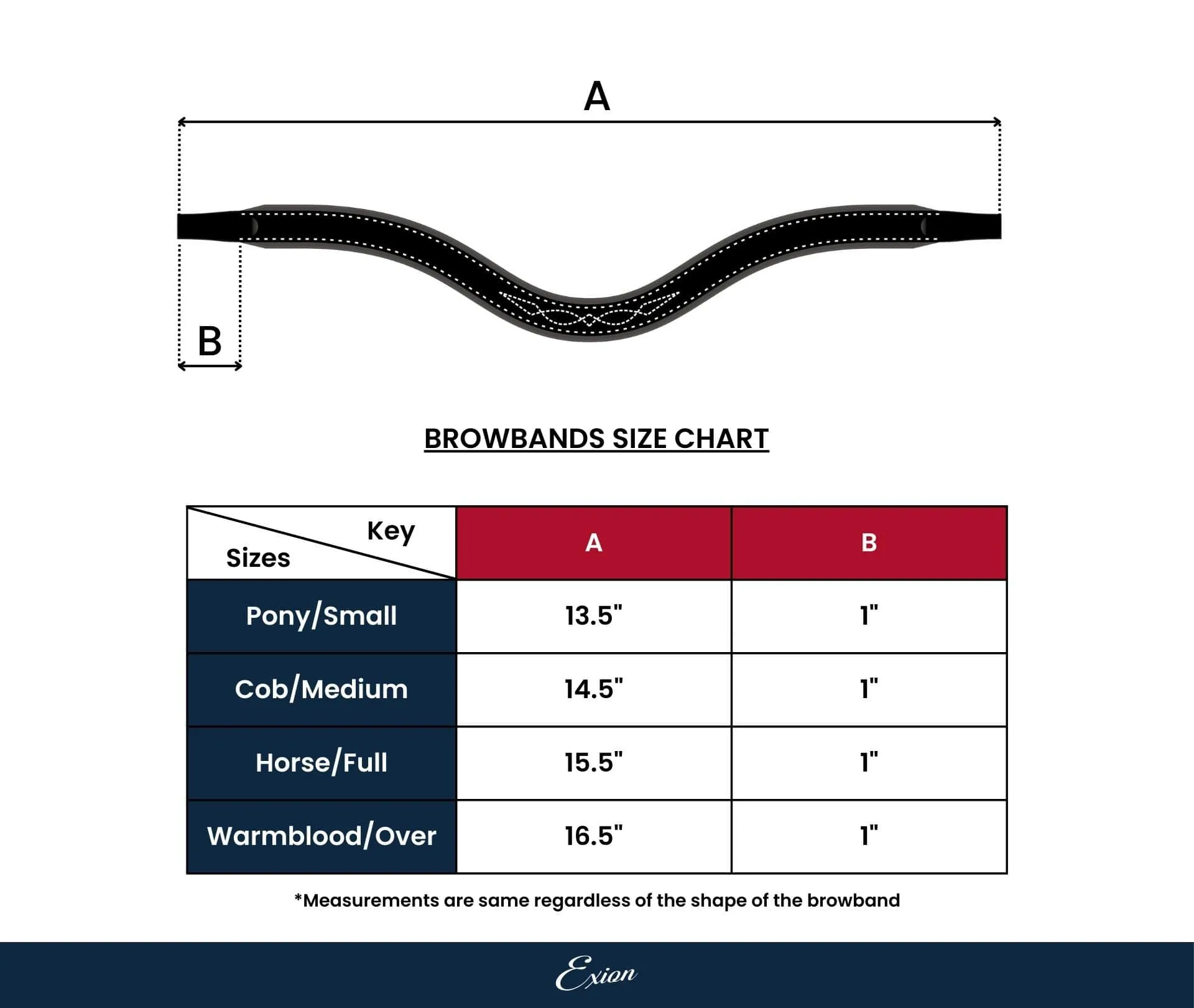 ExionPro Designer Red, Blue & White linked Crystal Browband
