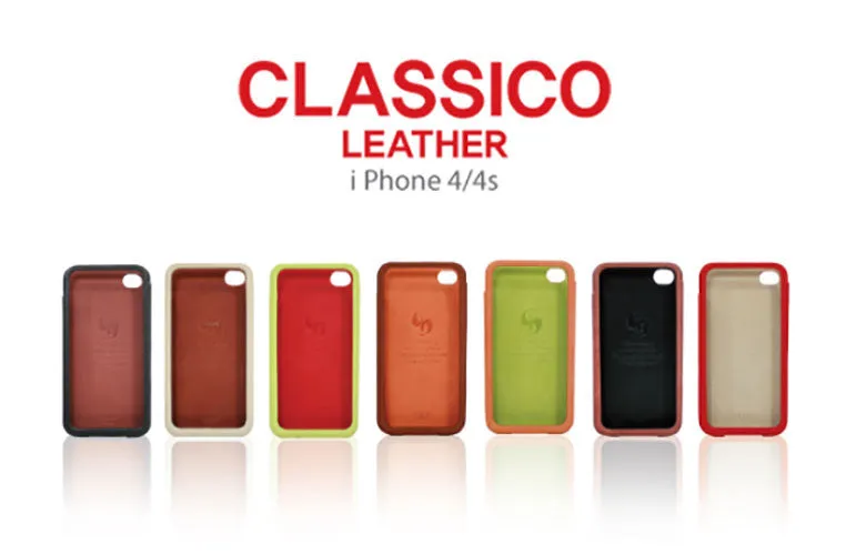 FENICE CLASSICO Genuine Leather case for Apple iPhone 4/4S
