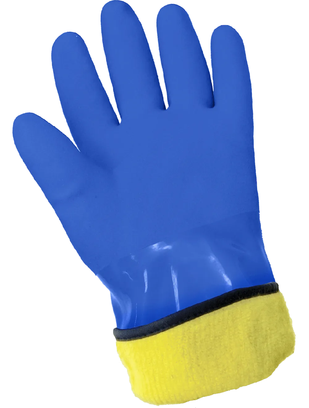 Global Glove FrogWear Cold Protection PVC Chemical Handling Gloves - Blue