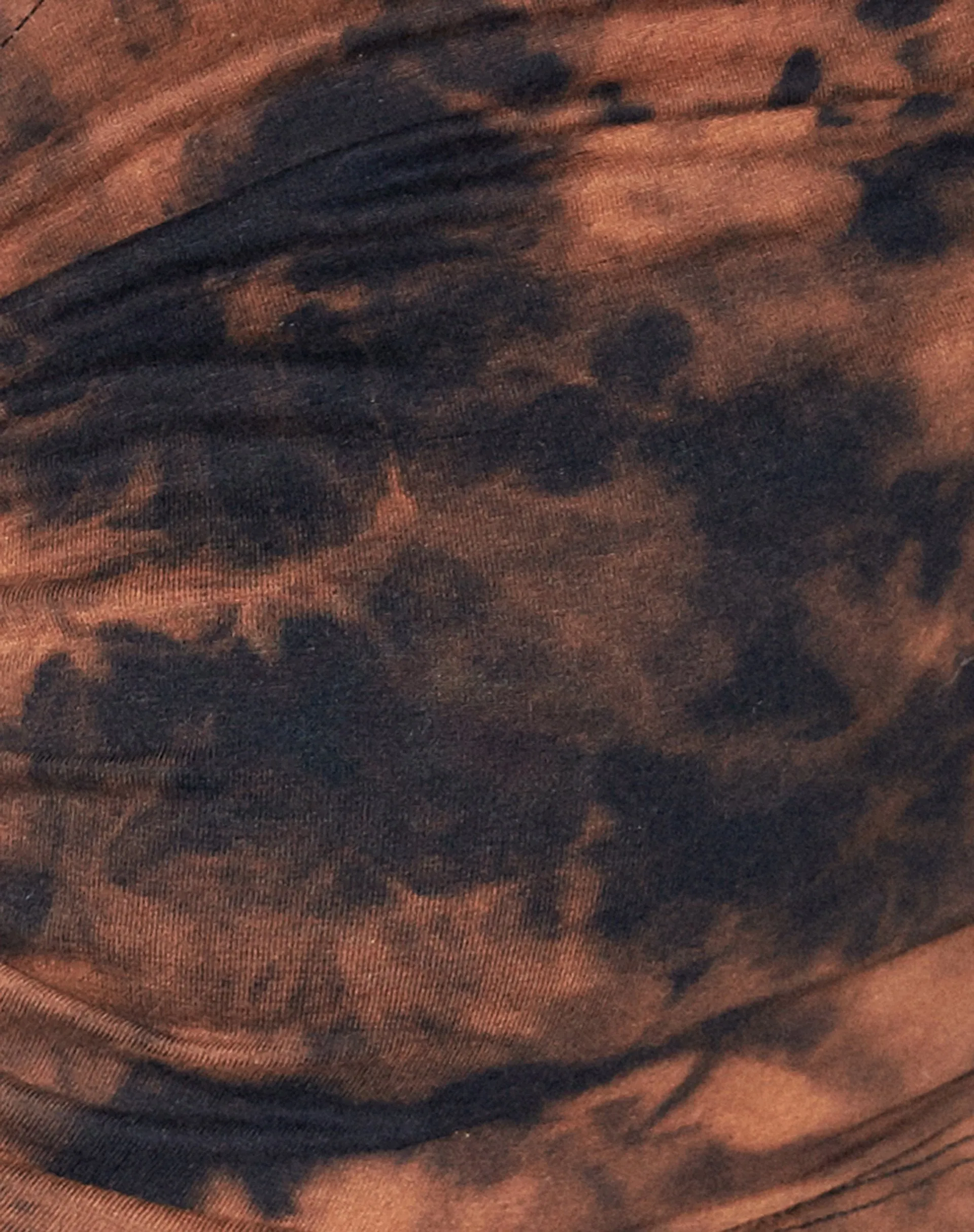 Headband in Black Rust Tie Dye