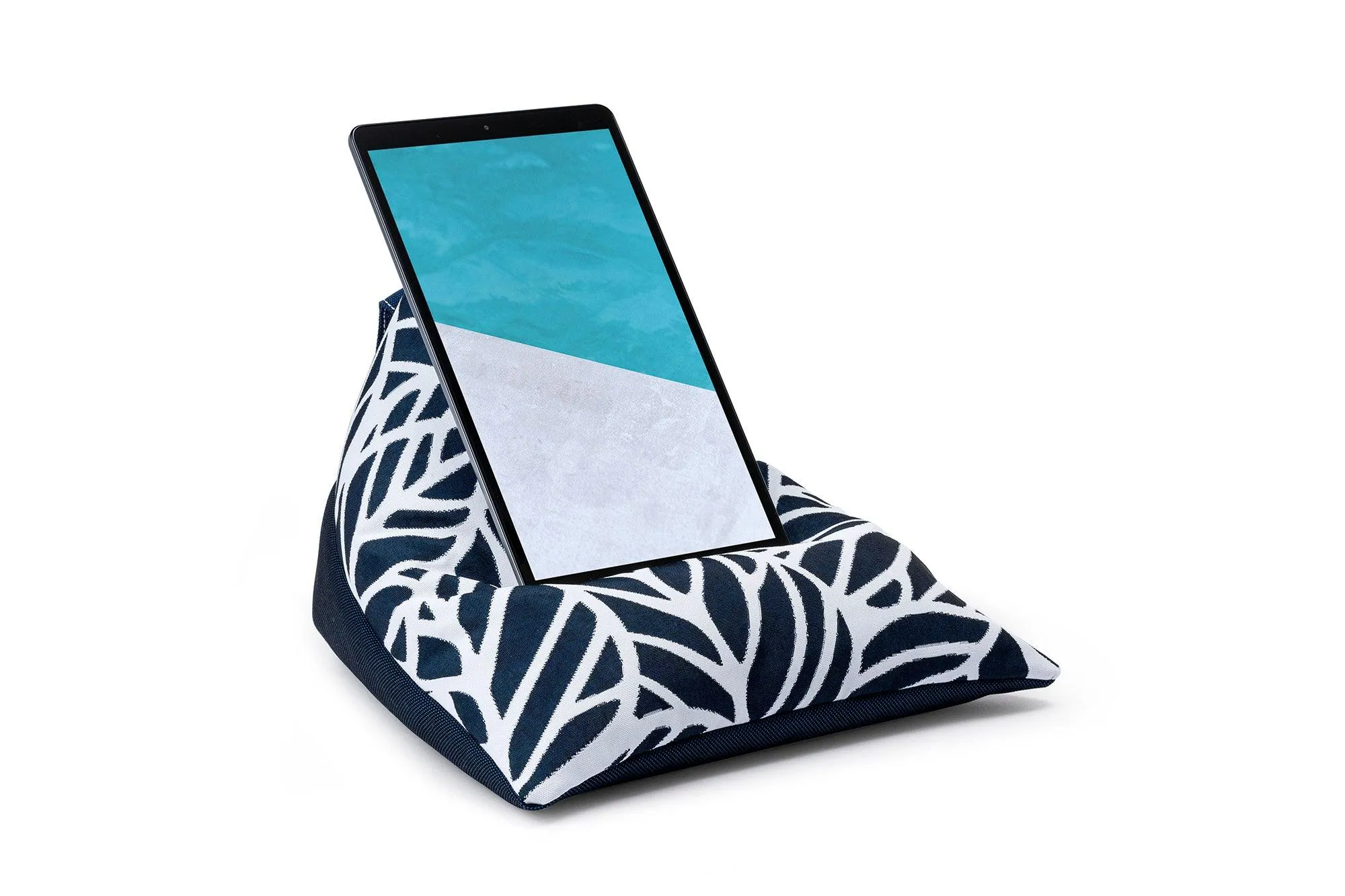 iPad Bean Bag Stand - Two Tone Patterned