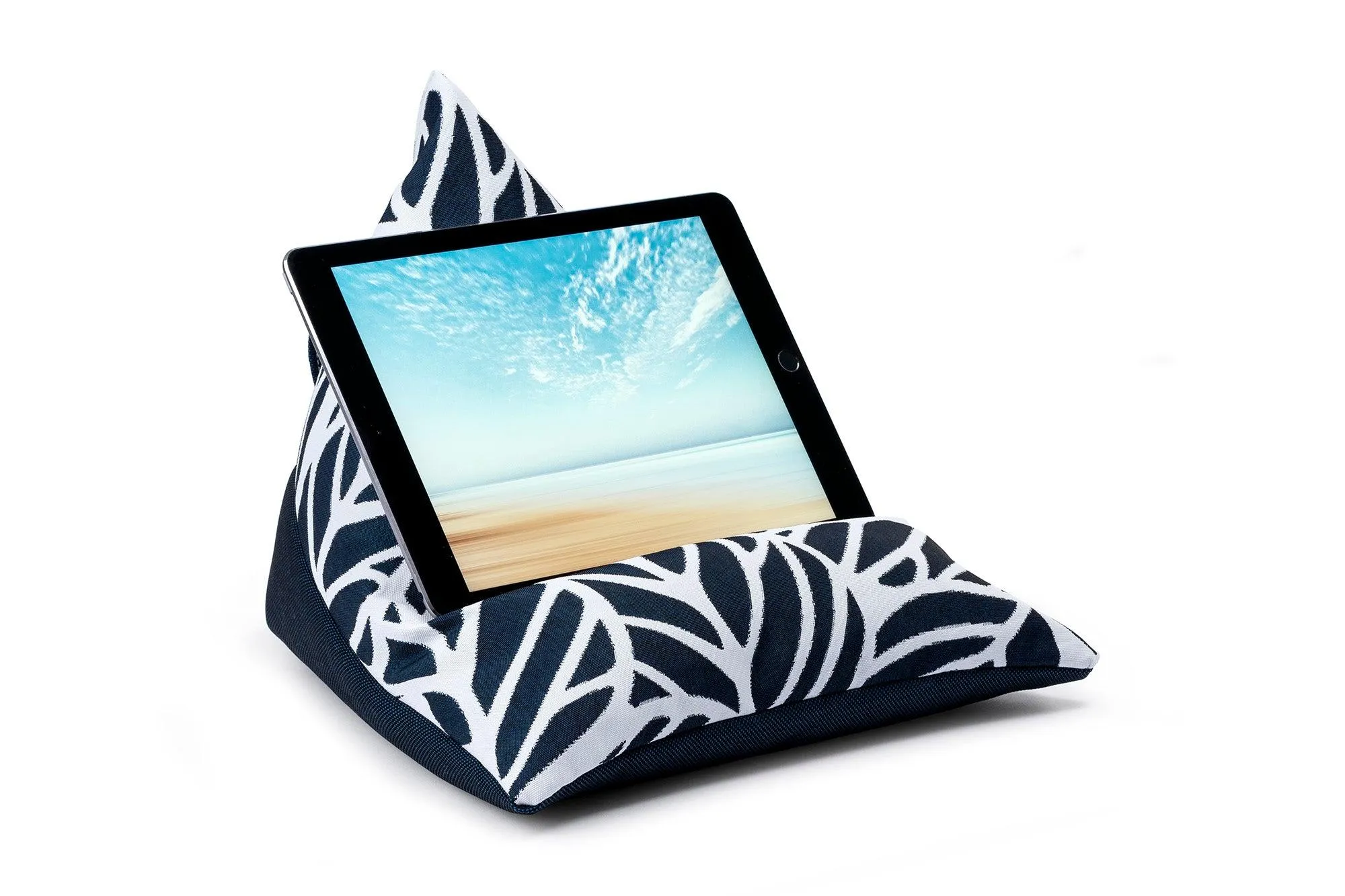 iPad Bean Bag Stand - Two Tone Patterned