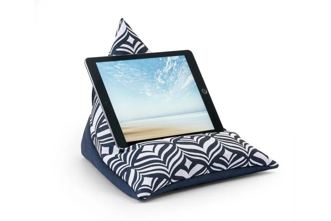iPad Bean Bag Stand - Two Tone Patterned