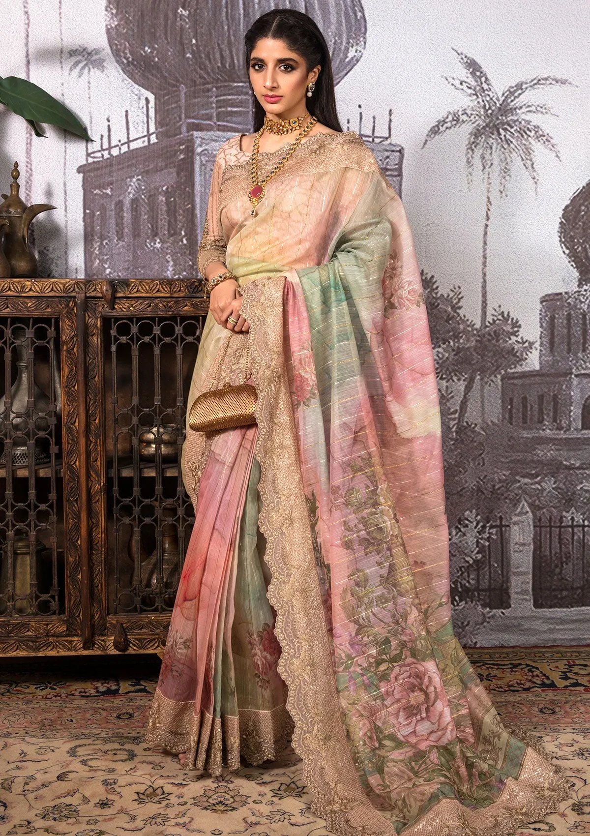 Jahan Aara by Nayab Saree Collection – NS 001 Dhanak