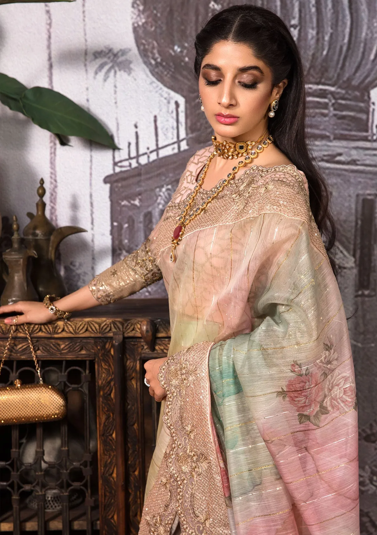 Jahan Aara by Nayab Saree Collection – NS 001 Dhanak