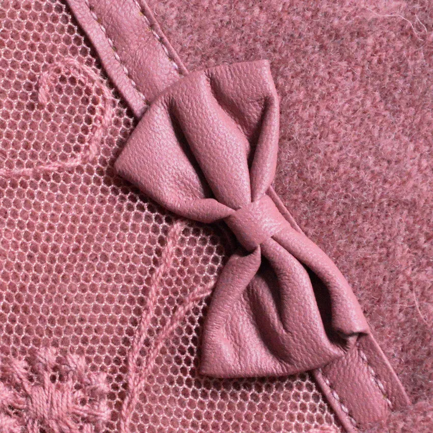 Lace Embroidered Bow-knot Wrist Gloves