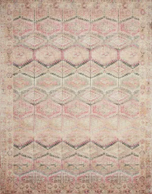Layla Rug in Pink & Lagoon