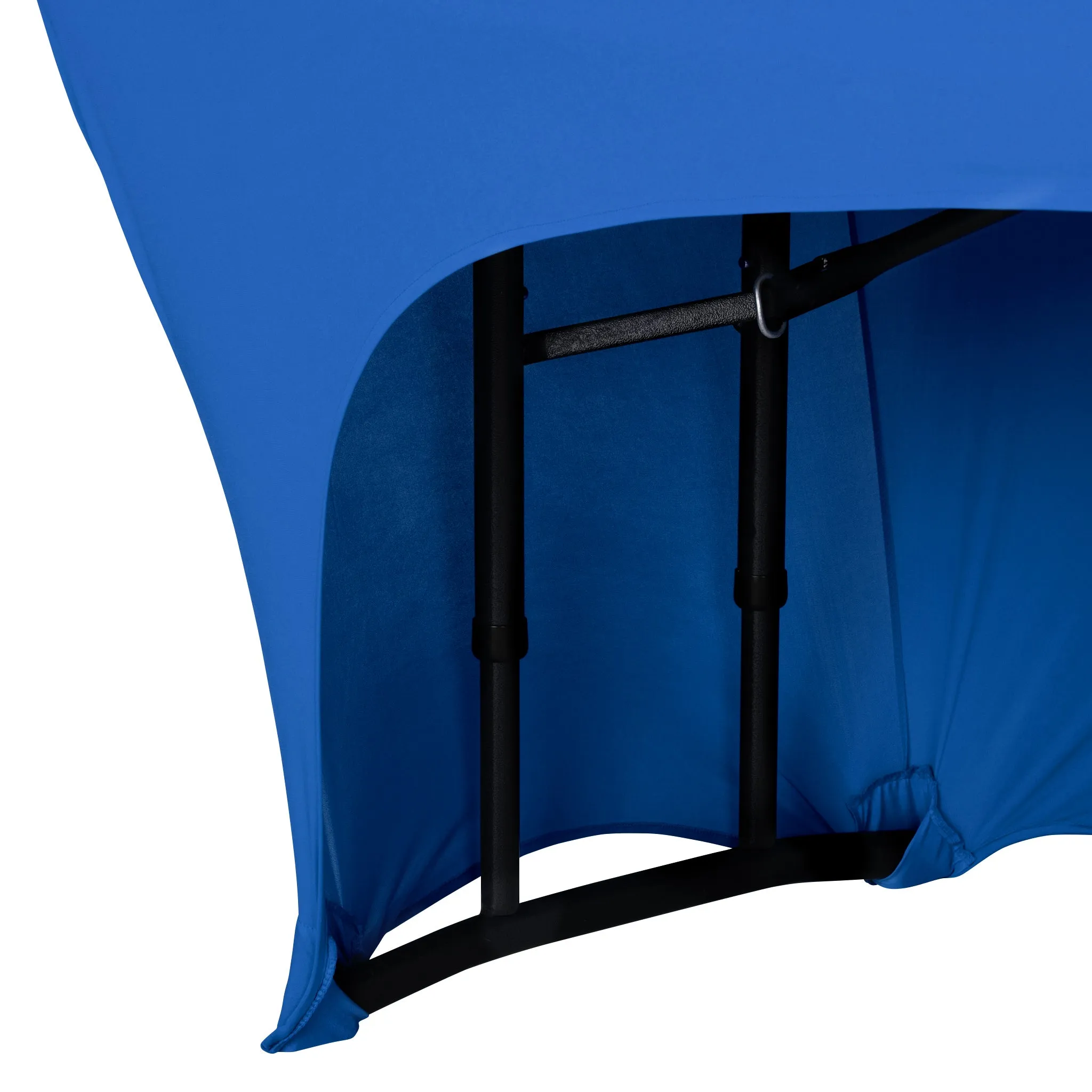 Open Back Stretch Spandex Table Cover 6 FT Rectangular - Royal Blue