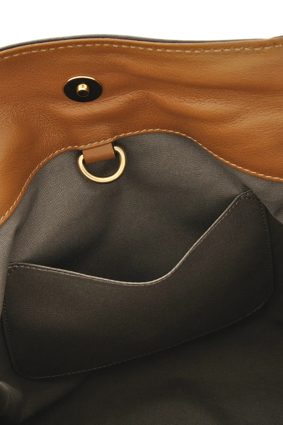 PARADISE Camel Leather Tote