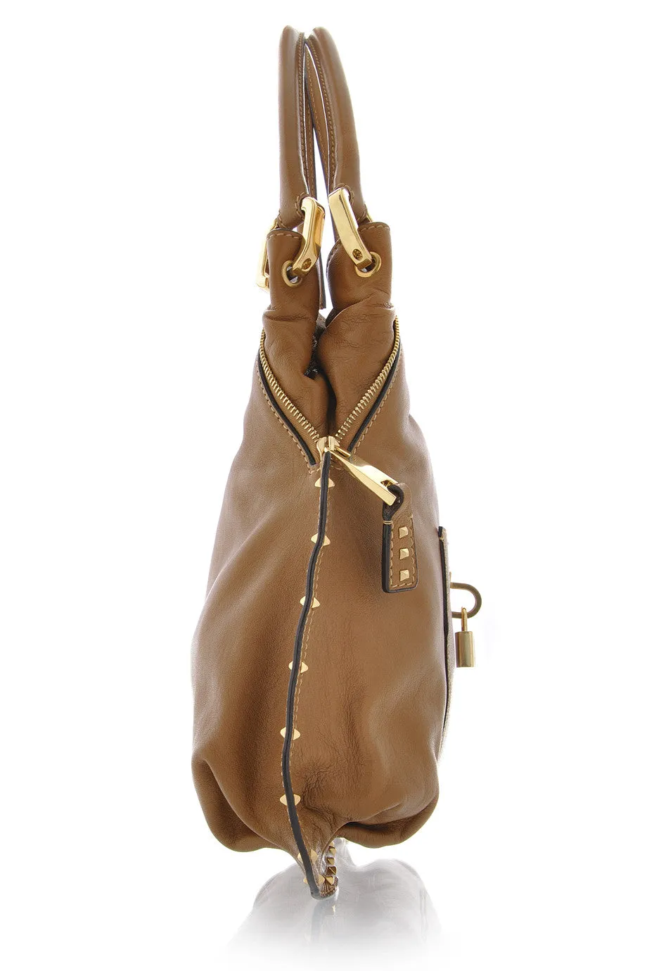 PARADISE Camel Leather Tote