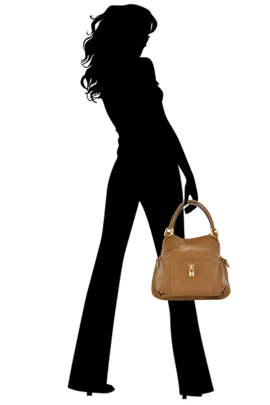 PARADISE Camel Leather Tote