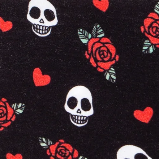 PRINTED KNOT: skull 'n rose
