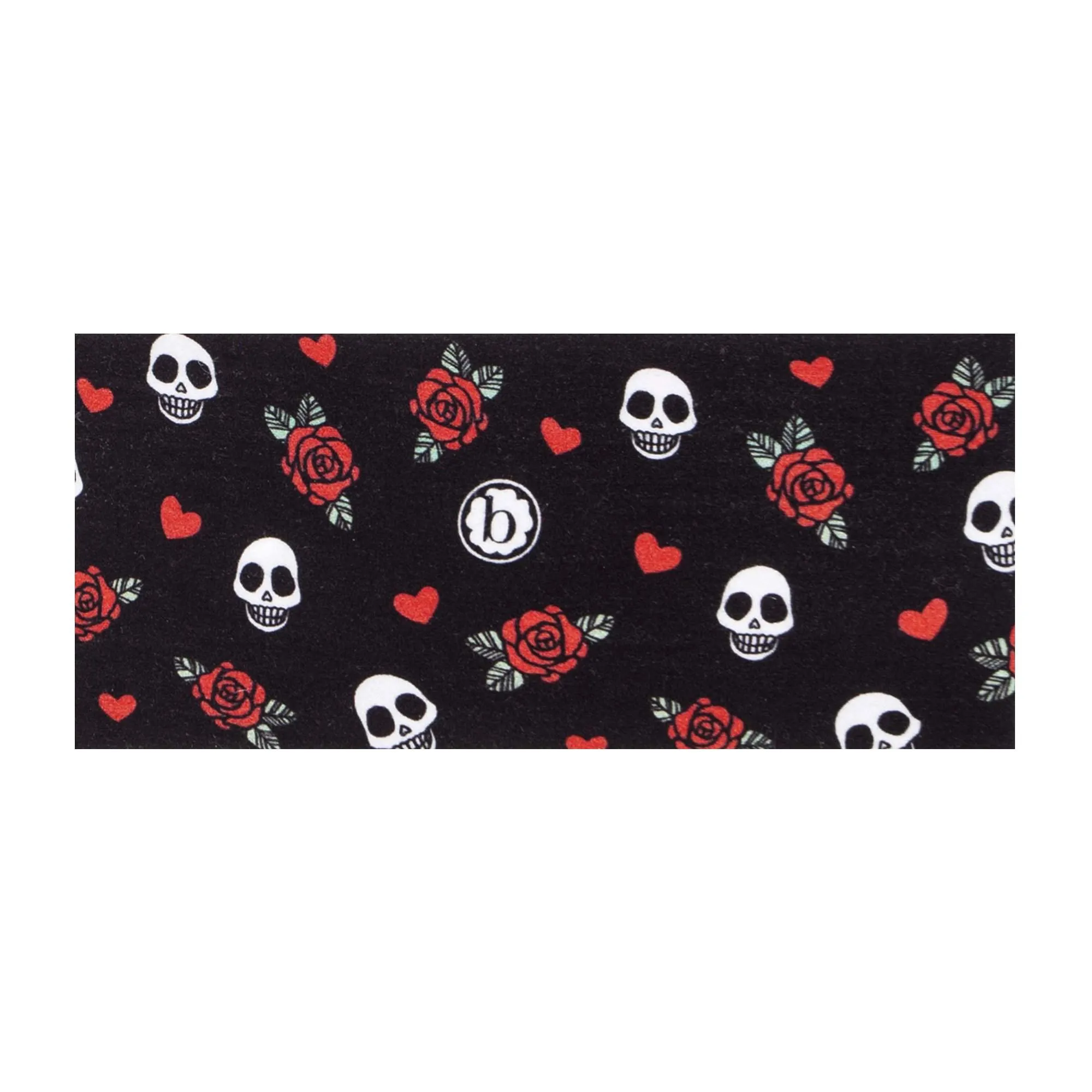PRINTED KNOT: skull 'n rose