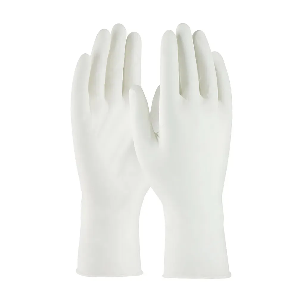 QRP Q095M Single Use Class 100 Cleanroom Nitrile Glove with Finger Textured Grip - 9.5"