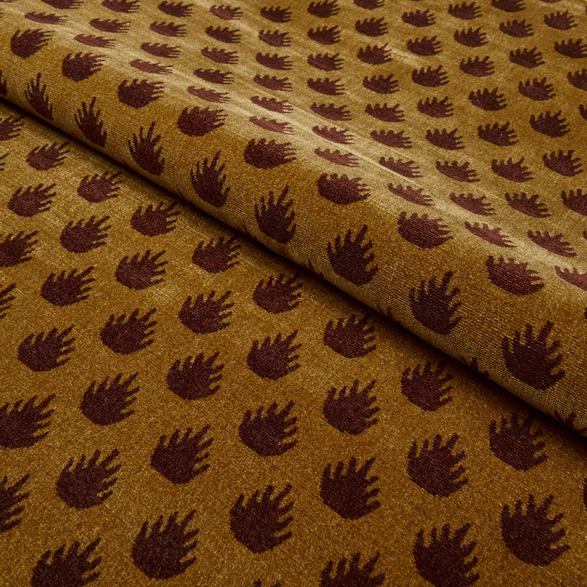 Schumacher Coronation Velvet Bronze Fabric