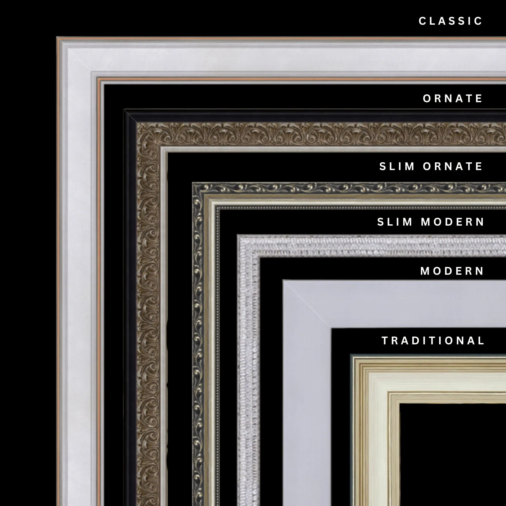 Silver 21x34 Picture Frame Ornate Traditional Classic Antique