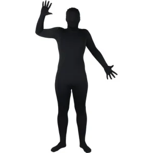 Skinz Suit Fancy Dress Costume - Black