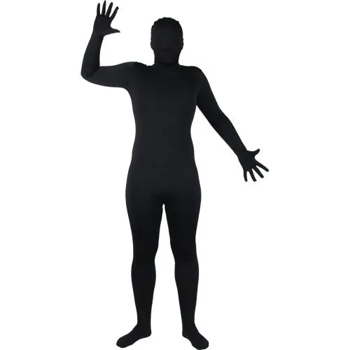 Skinz Suit Fancy Dress Costume - Black