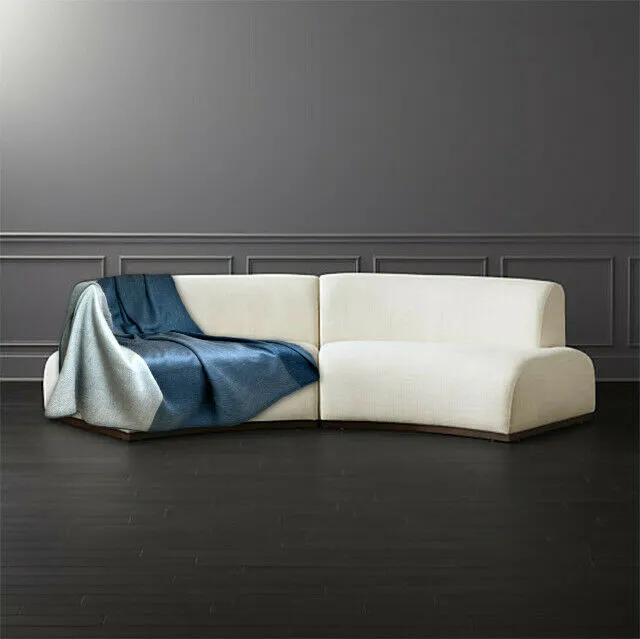 Soft & Warm Baby Alpaca Wool Reversible Throw Blanket / Sofa Cover - Small 63" x 59"