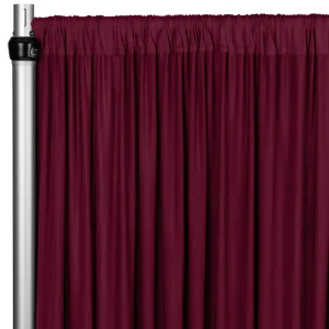 Spandex 4-way Stretch Backdrop Drape Curtain 16ft H x 60" W - Burgundy