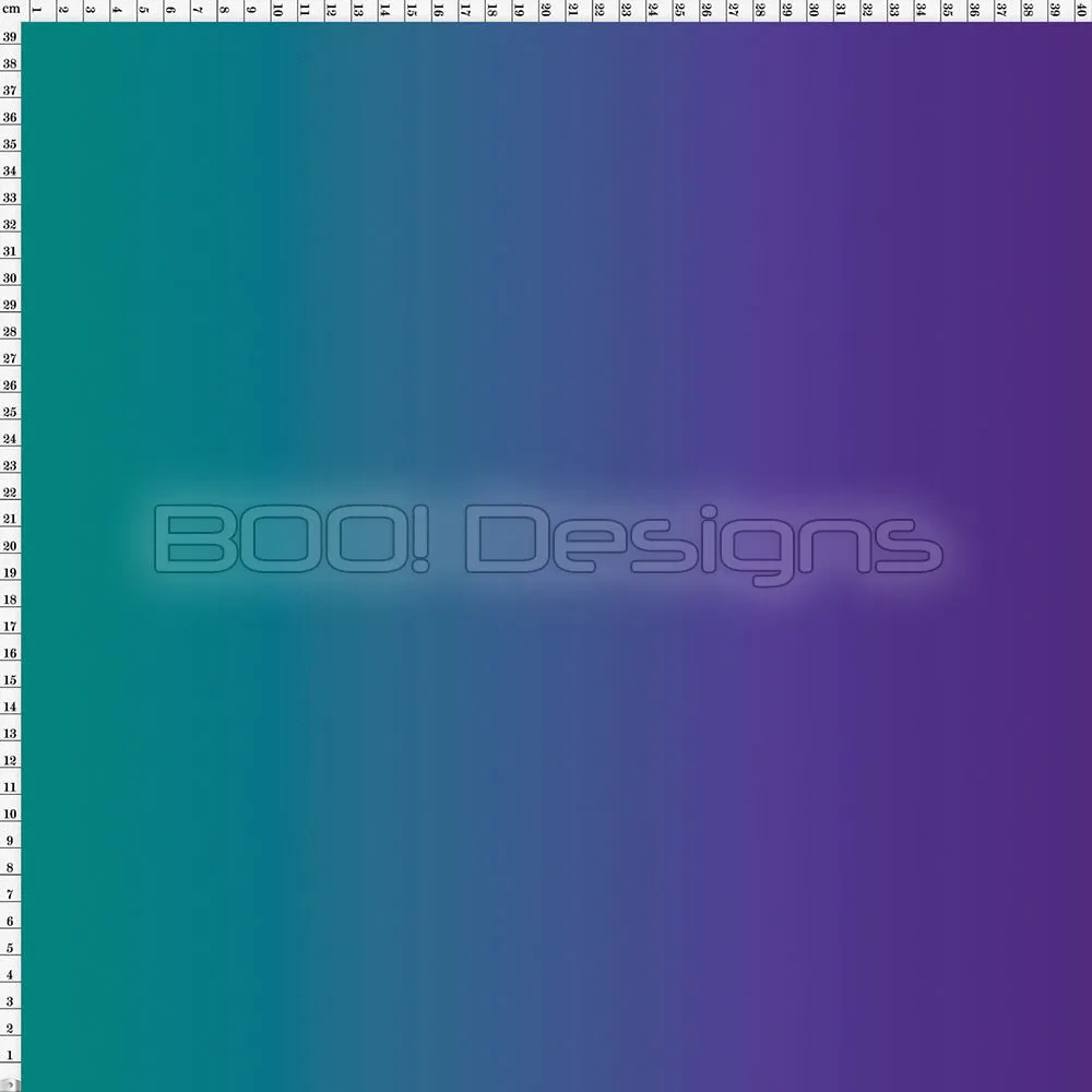 Spandex Ombre Emerald Purple - Glitter Galaxy