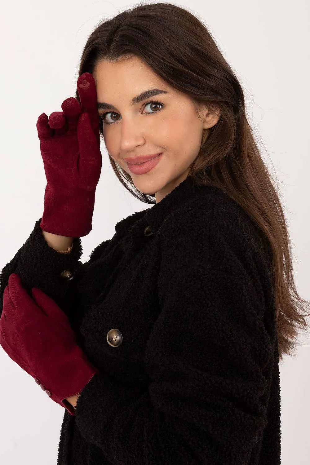 TEEK - Flowers Finger 3 Button Gloves