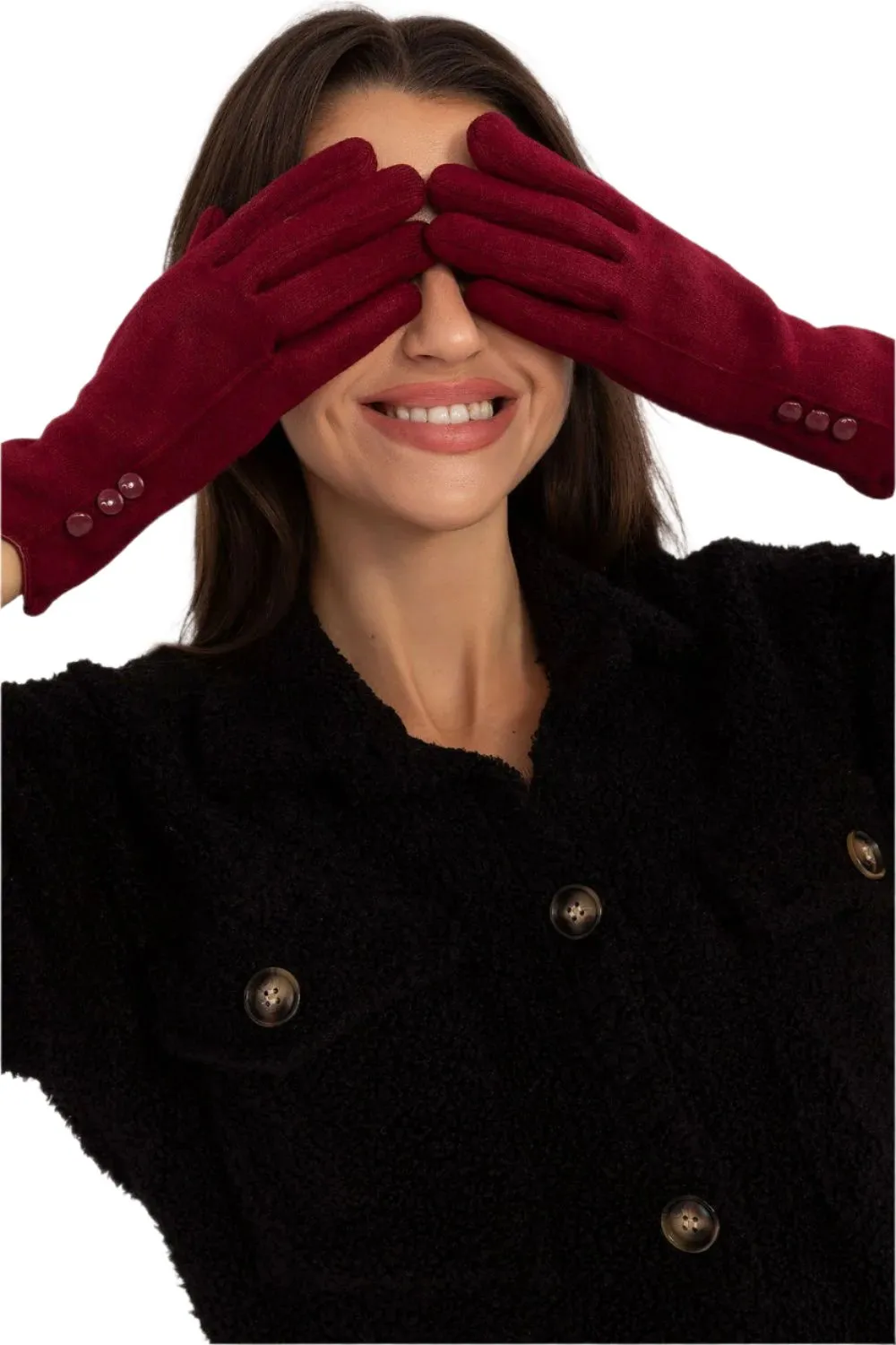 TEEK - Flowers Finger 3 Button Gloves