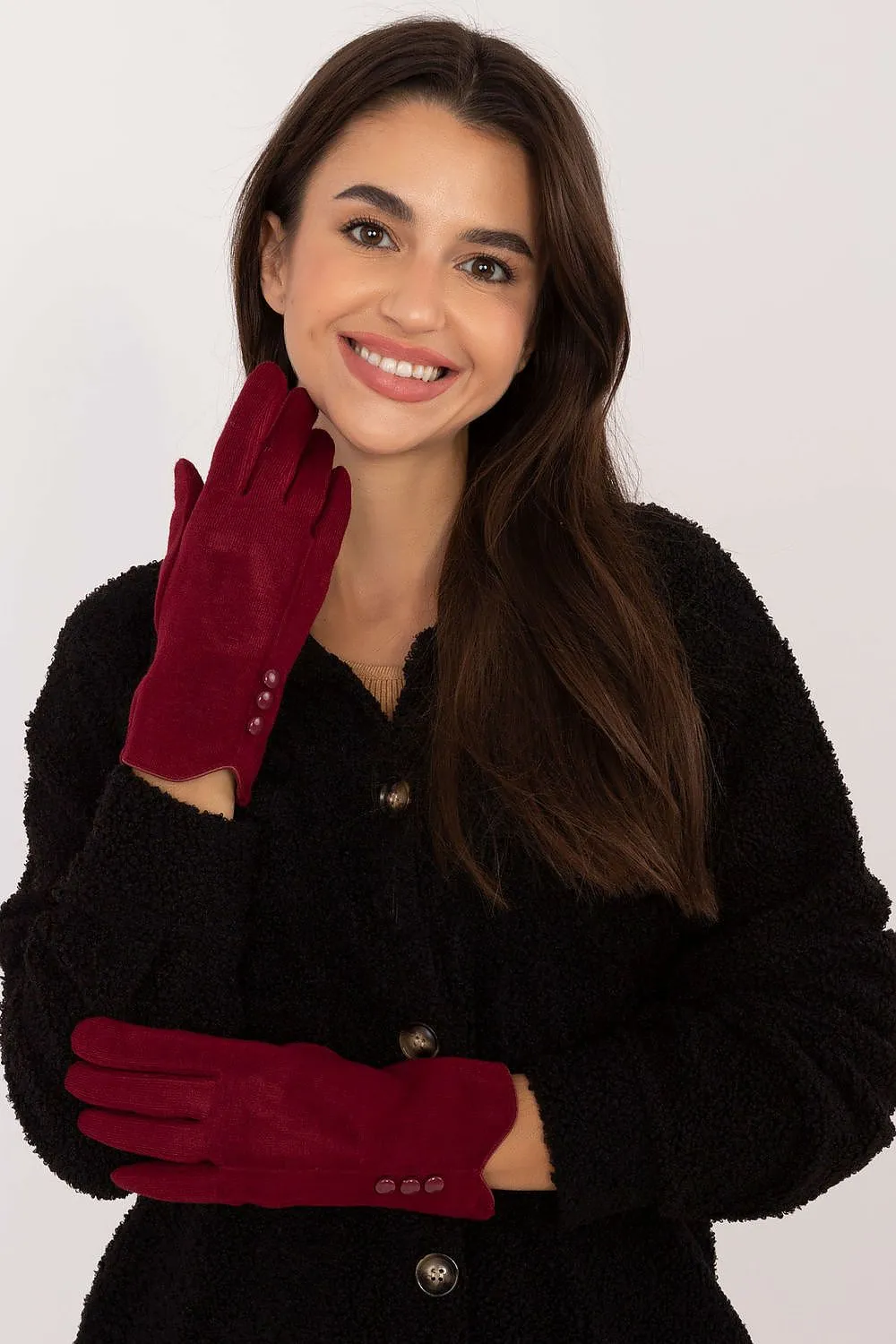TEEK - Flowers Finger 3 Button Gloves