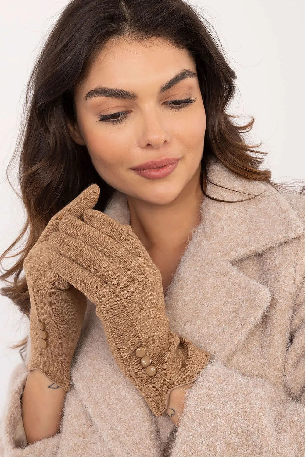 TEEK - Flowers Finger 3 Button Gloves