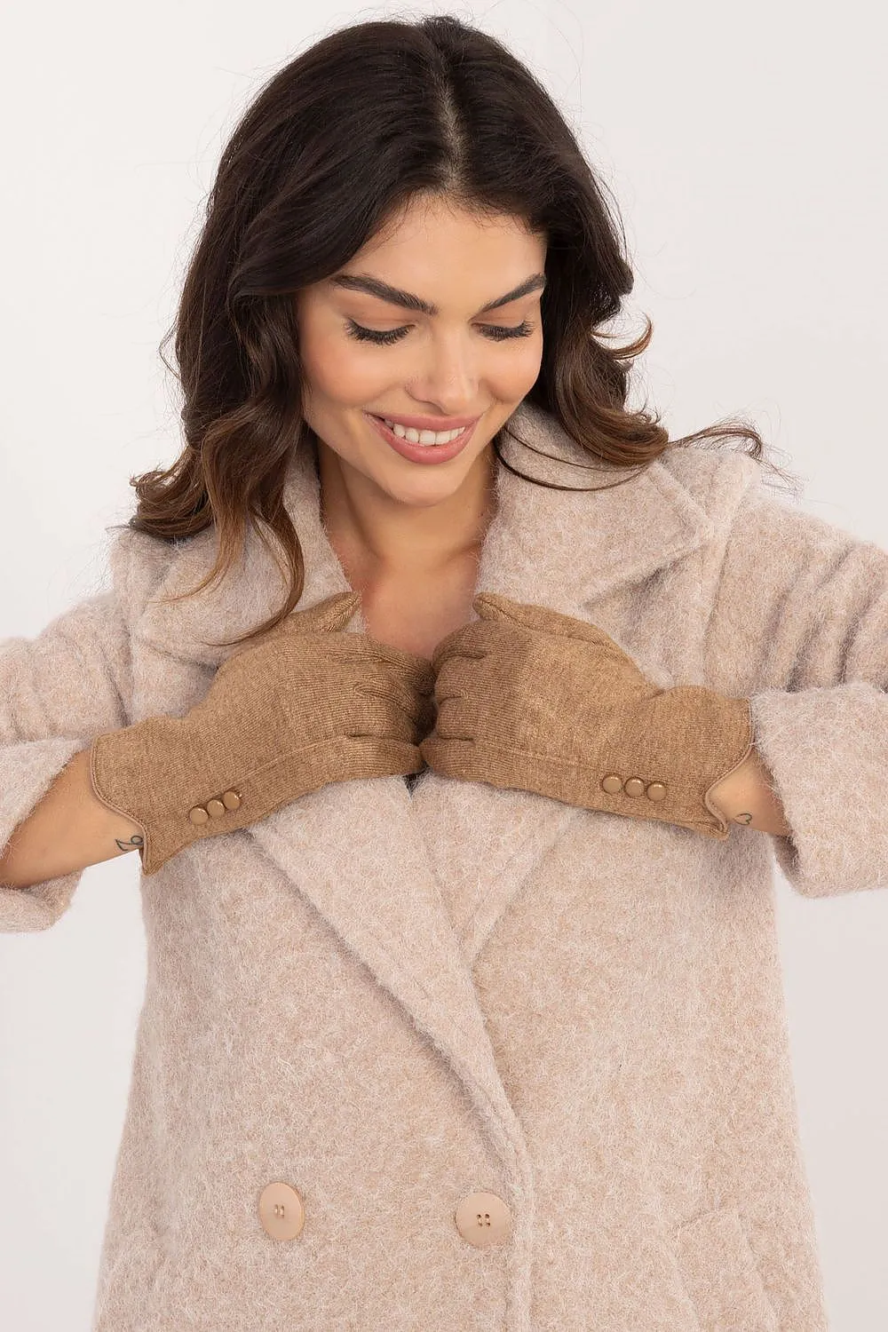 TEEK - Flowers Finger 3 Button Gloves