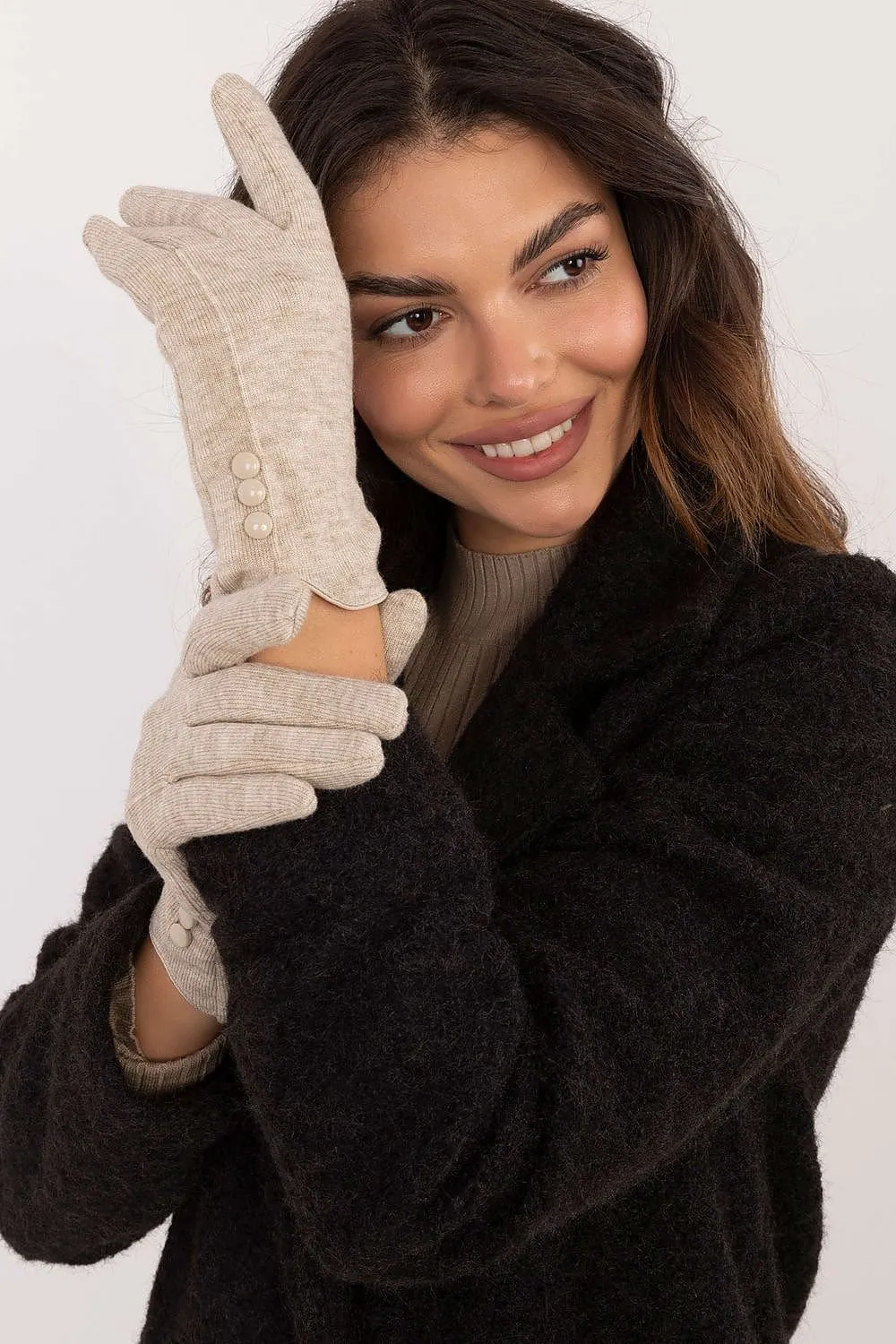 TEEK - Flowers Finger 3 Button Gloves