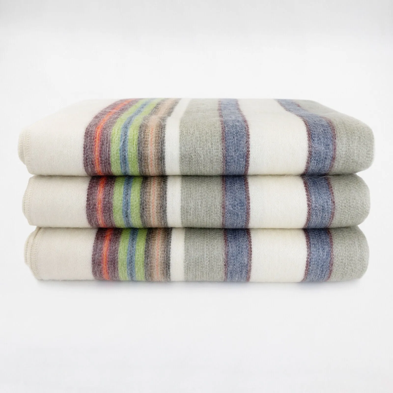 Zuro - Baby Alpaca Wool Throw Blanket / Sofa Cover - Queen 95 x 67 in - pastel colors